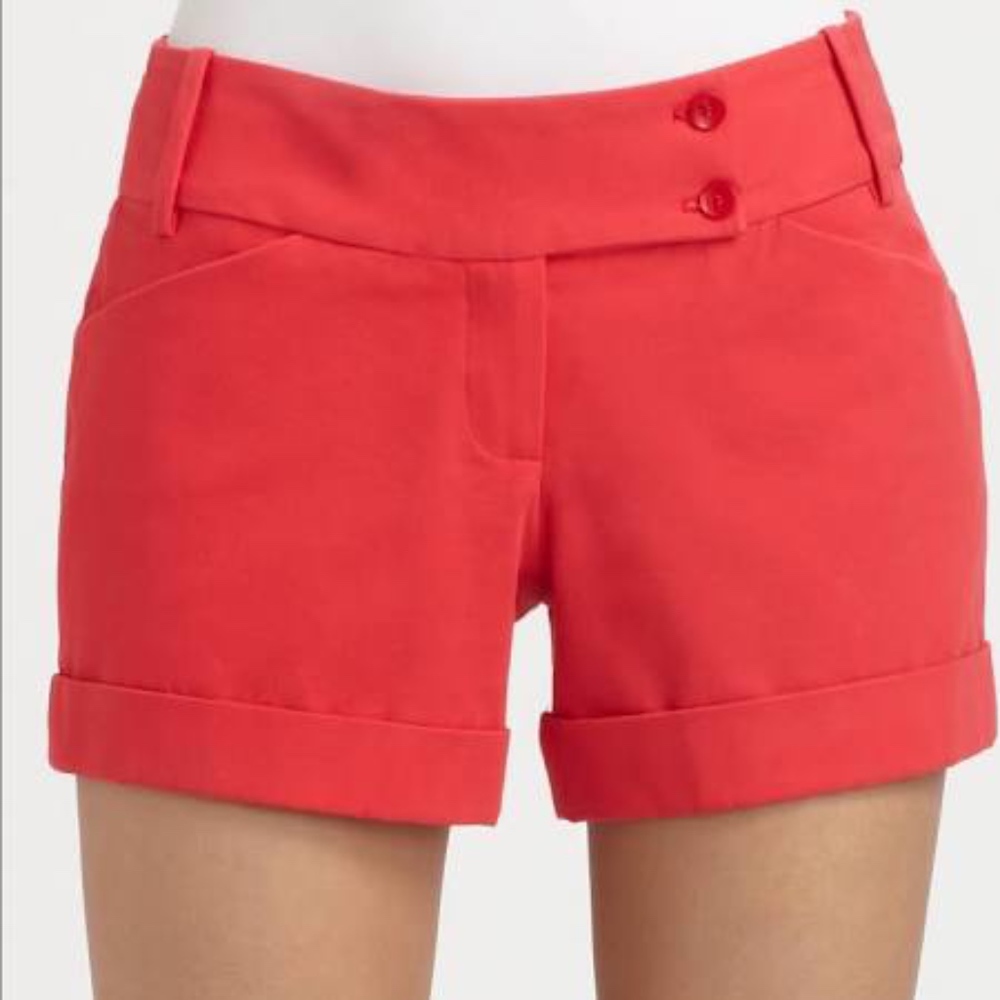 BCBGMAXAZRIA cuffed symon SHORTS